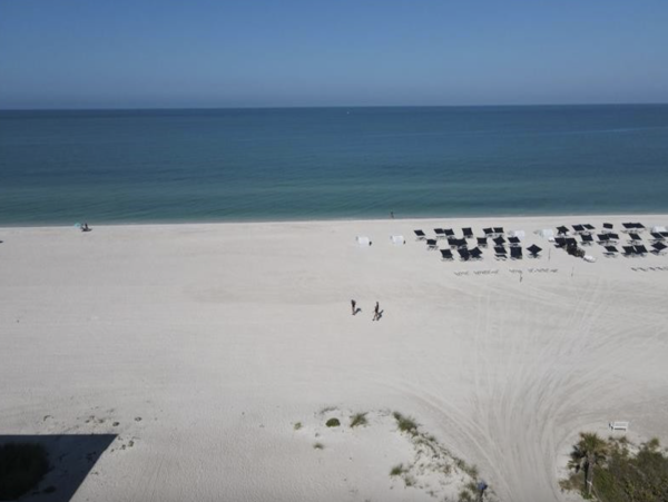 Walk right onto the sand